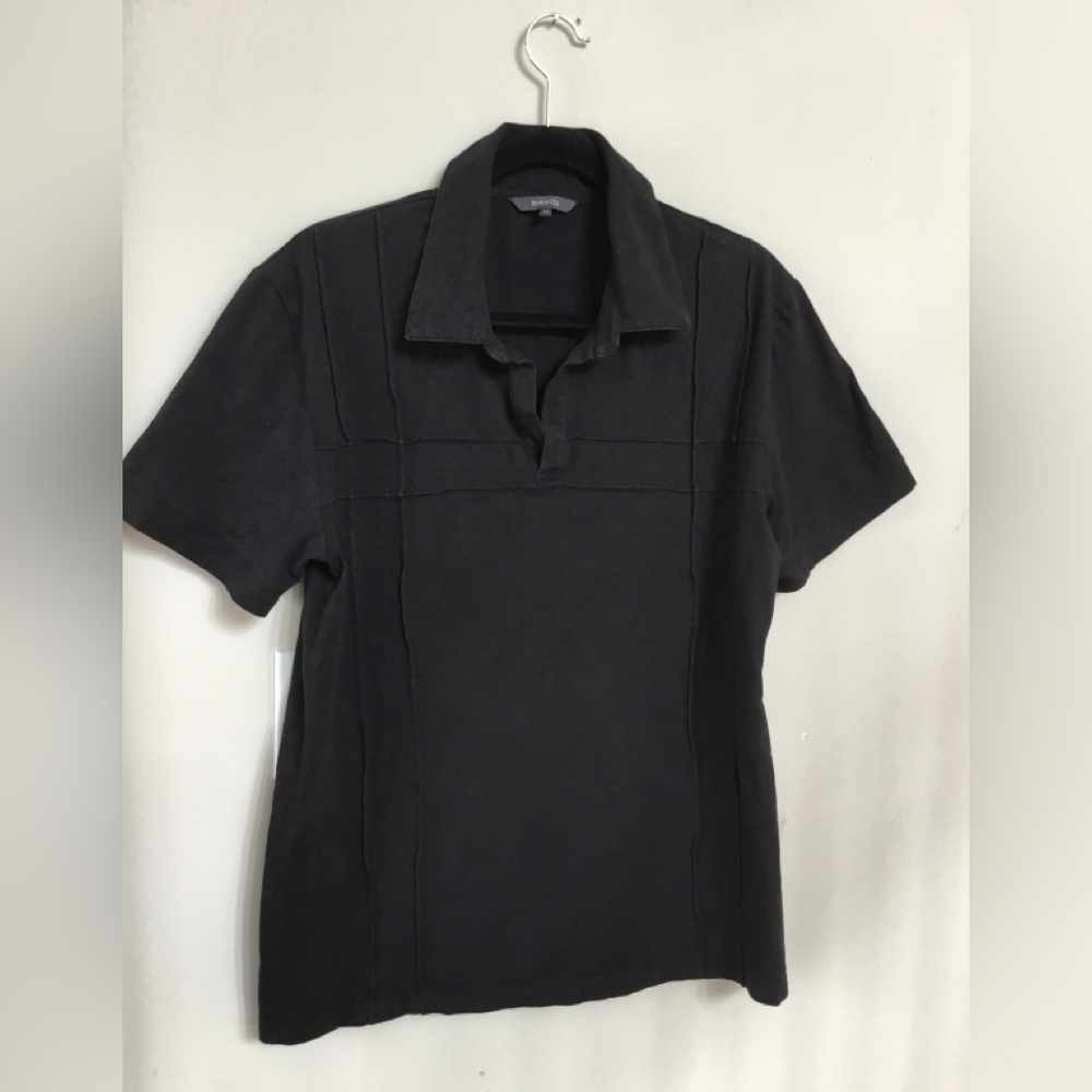 RW&CO. Men Black Short-Sleeve Polo Tee